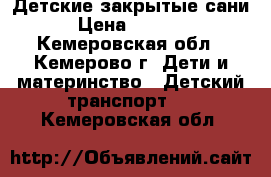 Детские закрытые сани › Цена ­ 1 000 - Кемеровская обл., Кемерово г. Дети и материнство » Детский транспорт   . Кемеровская обл.